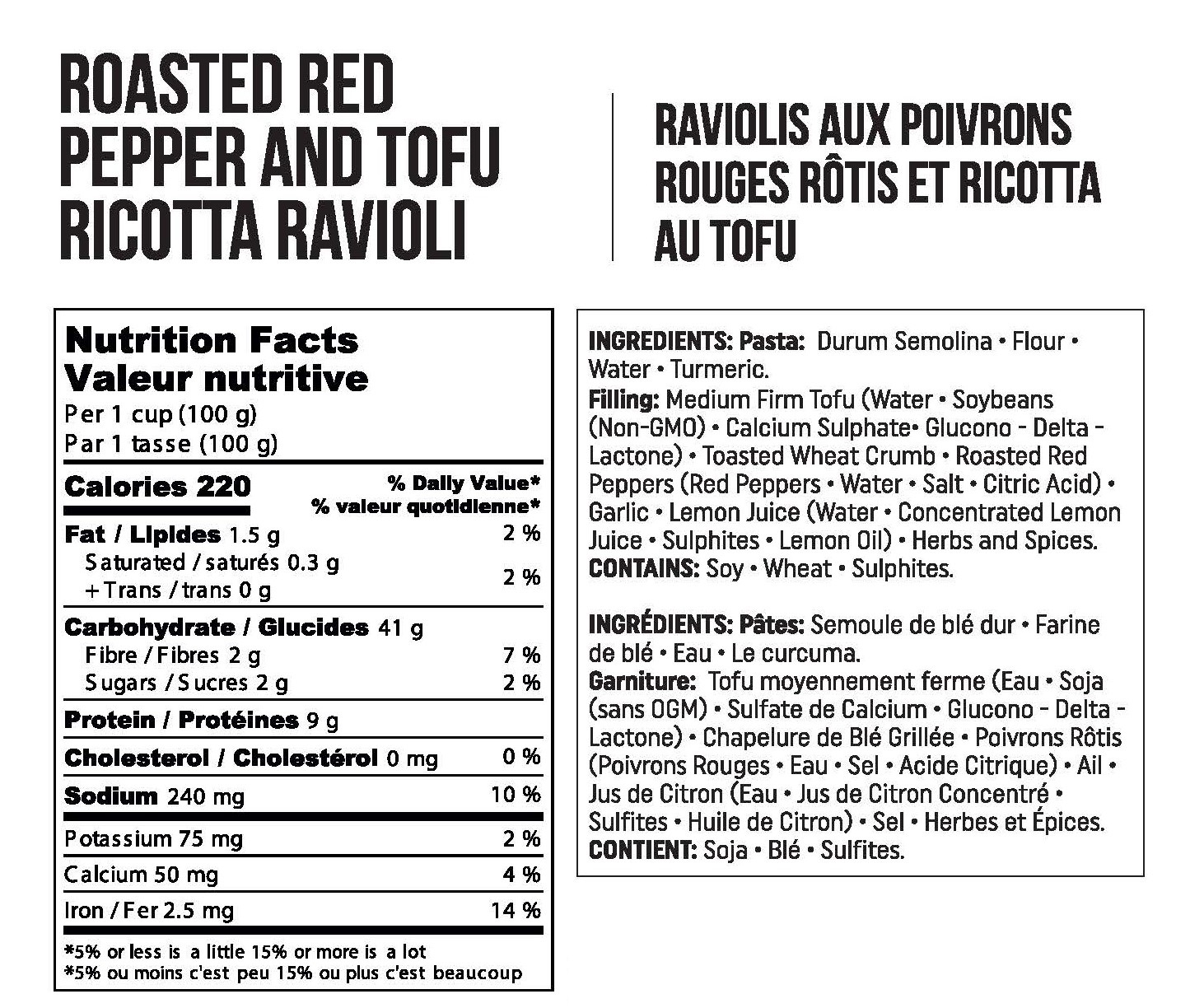 Roasted Red Pepper and Tofu Ricotta Ravioli