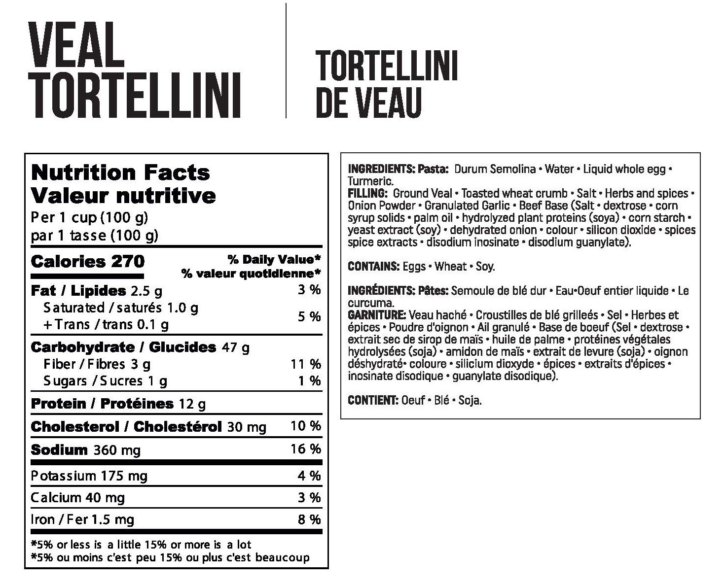 Veal Tortellini
